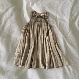 Moulinette Soeurs Beige Sleeveless Dress